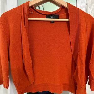 Orange crop cardigan